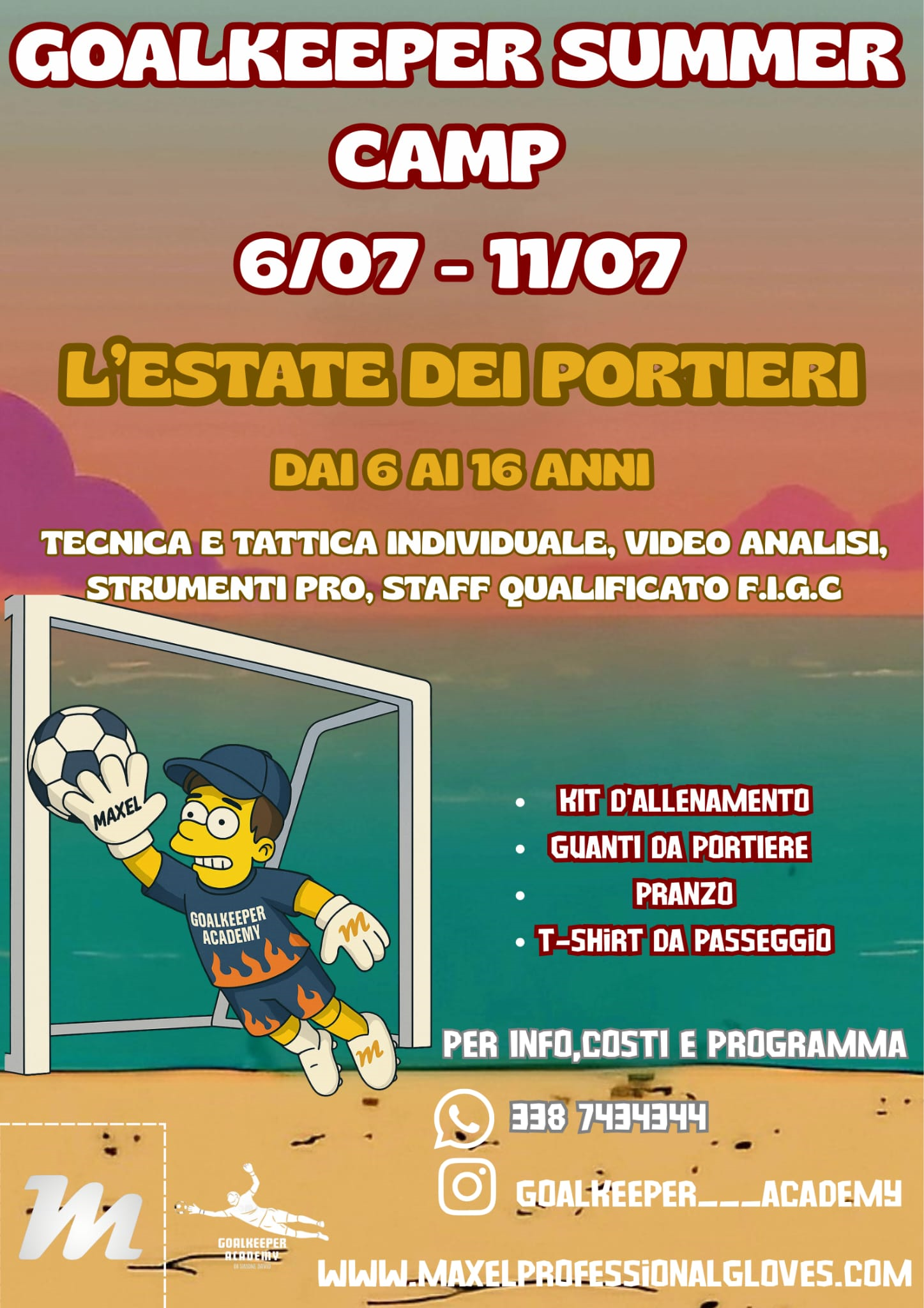 Iscrizione GoalKeeper Summer Camp 2026